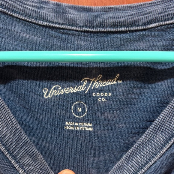 Universal Thread Ruffled Blue Midi Dress - Picture 6 of 8